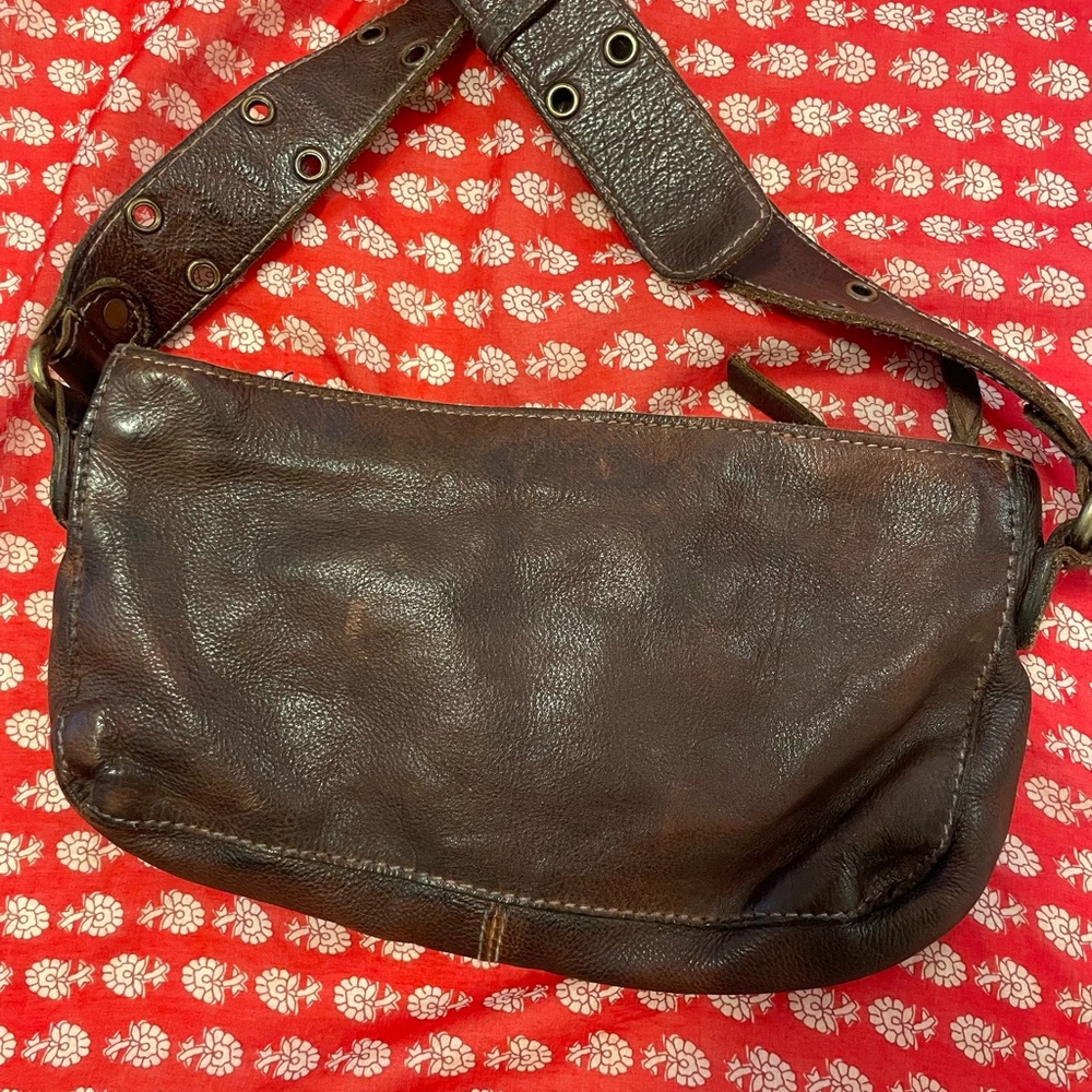 Free People Brown Leather Crossbody Bag - Picture 3 of 5